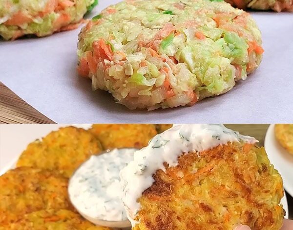 Fresh Cabbage and Carrot Patties Recipe