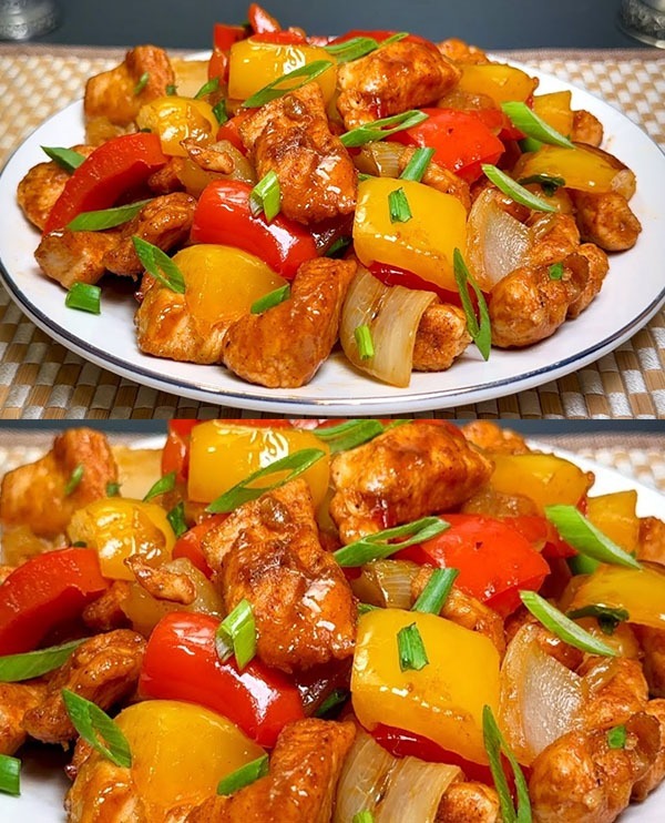 Tropical Chicken with Pineapple in Sweet and Sour Sauce