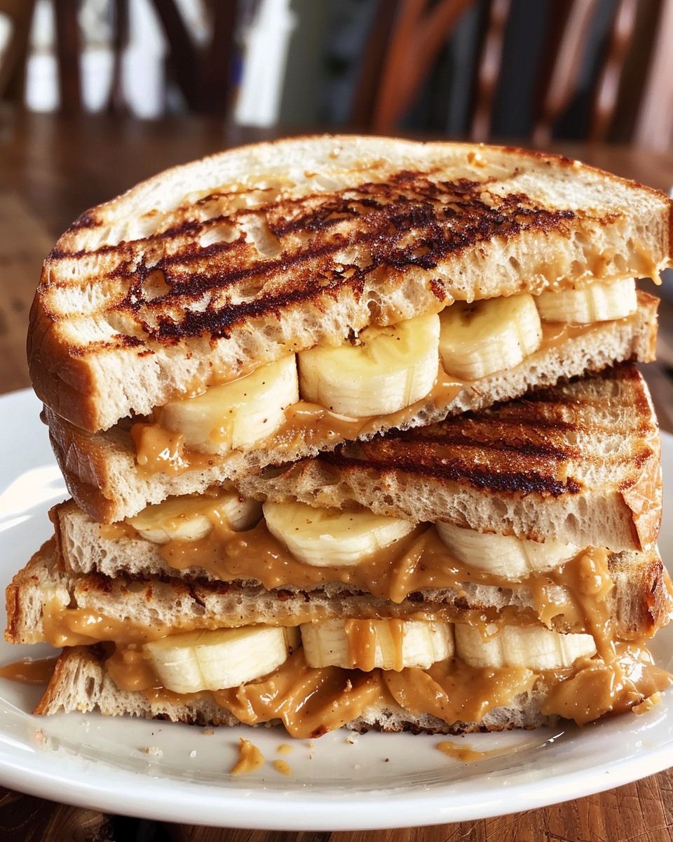 Grilled Peanut Butter and Banana Sandwich Recipe